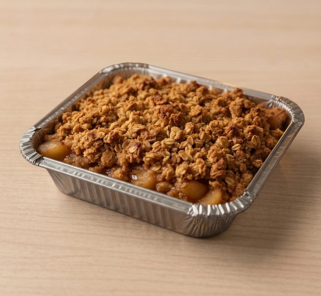 Gluten-free apple crisp — Reynolds Roost Bakery, Anderson IN