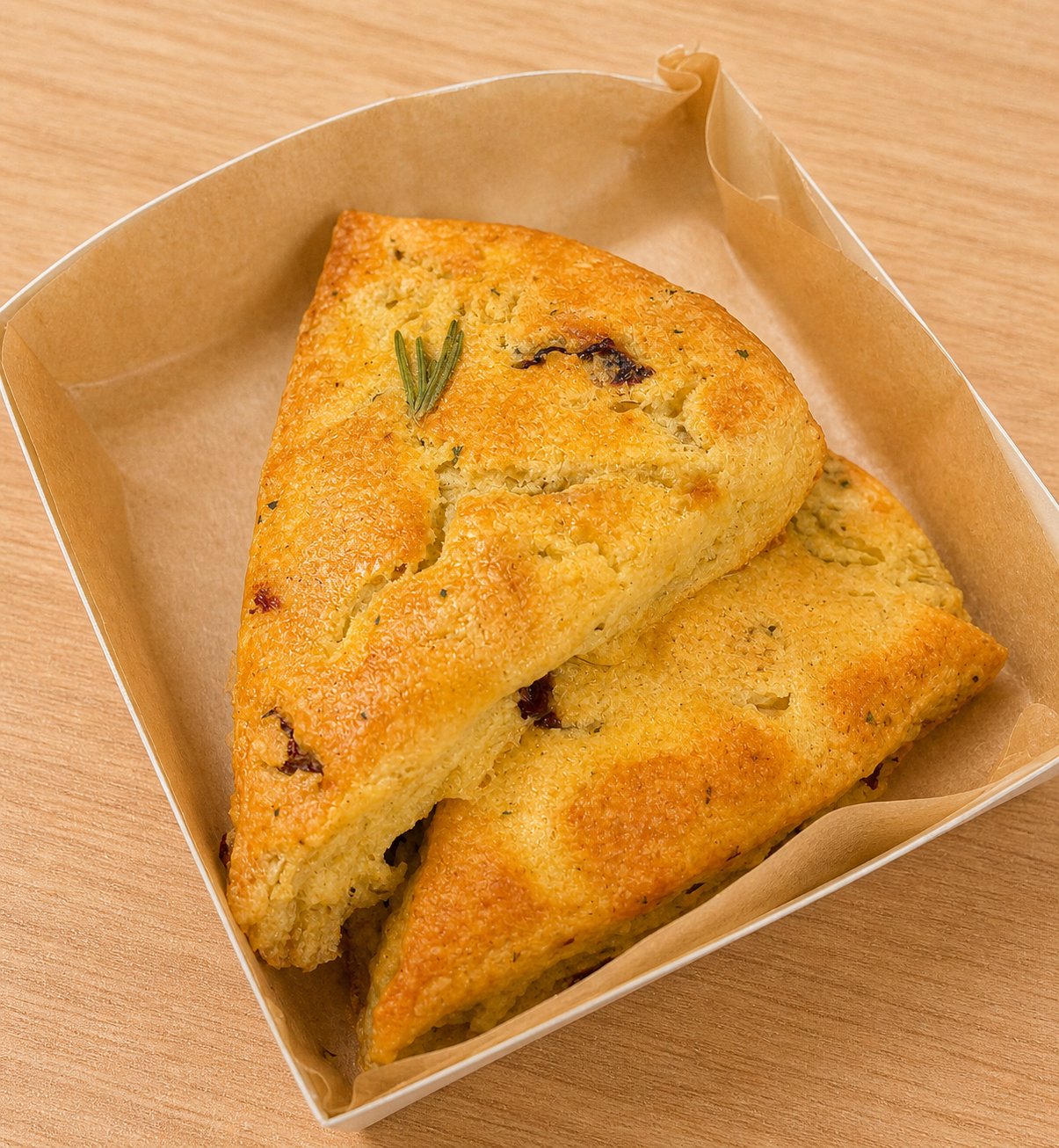 Gluten-free Sun-Dried Tomato & Artichoke Scone — Reynolds Roost Bakery, Anderson IN
